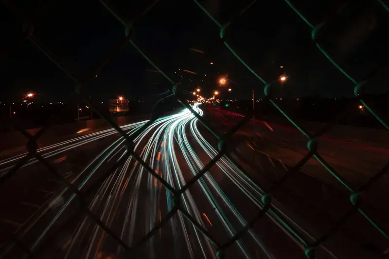 Autopista de Miami de noche